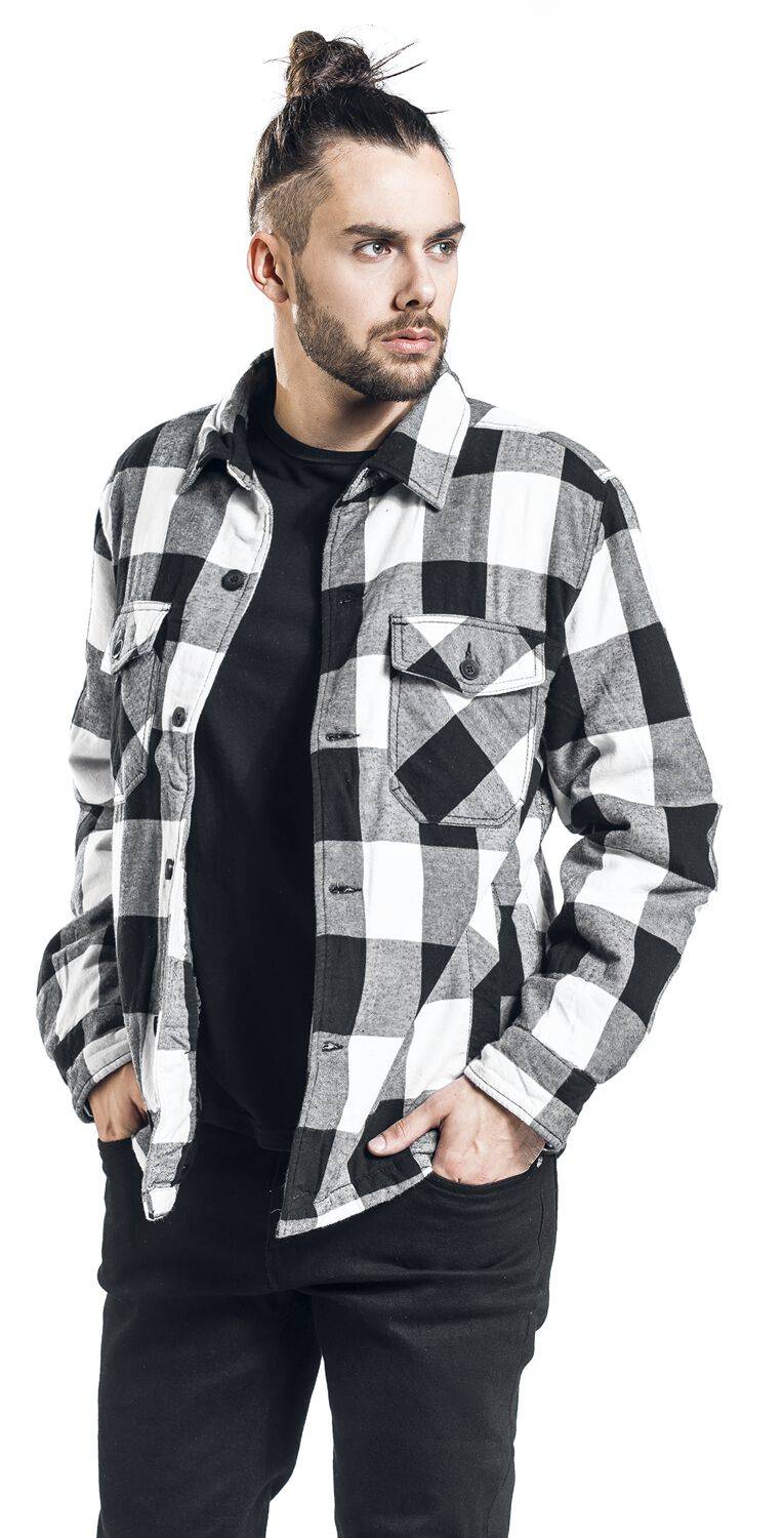 EMP "Lumberjacket" Übergangsjacke Schwarz/weiß Von Brandit