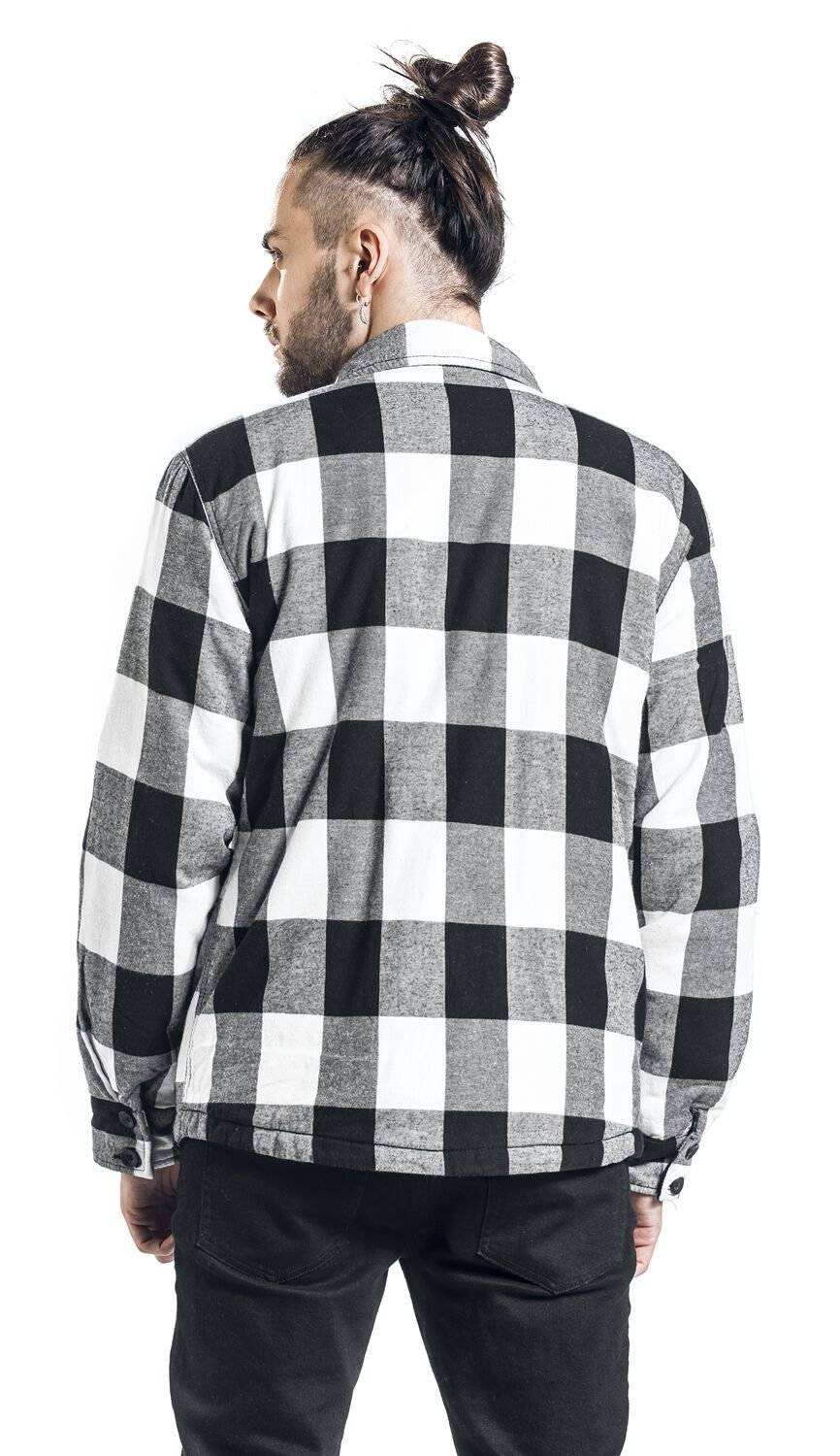 EMP "Lumberjacket" Übergangsjacke Schwarz/weiß Von Brandit
