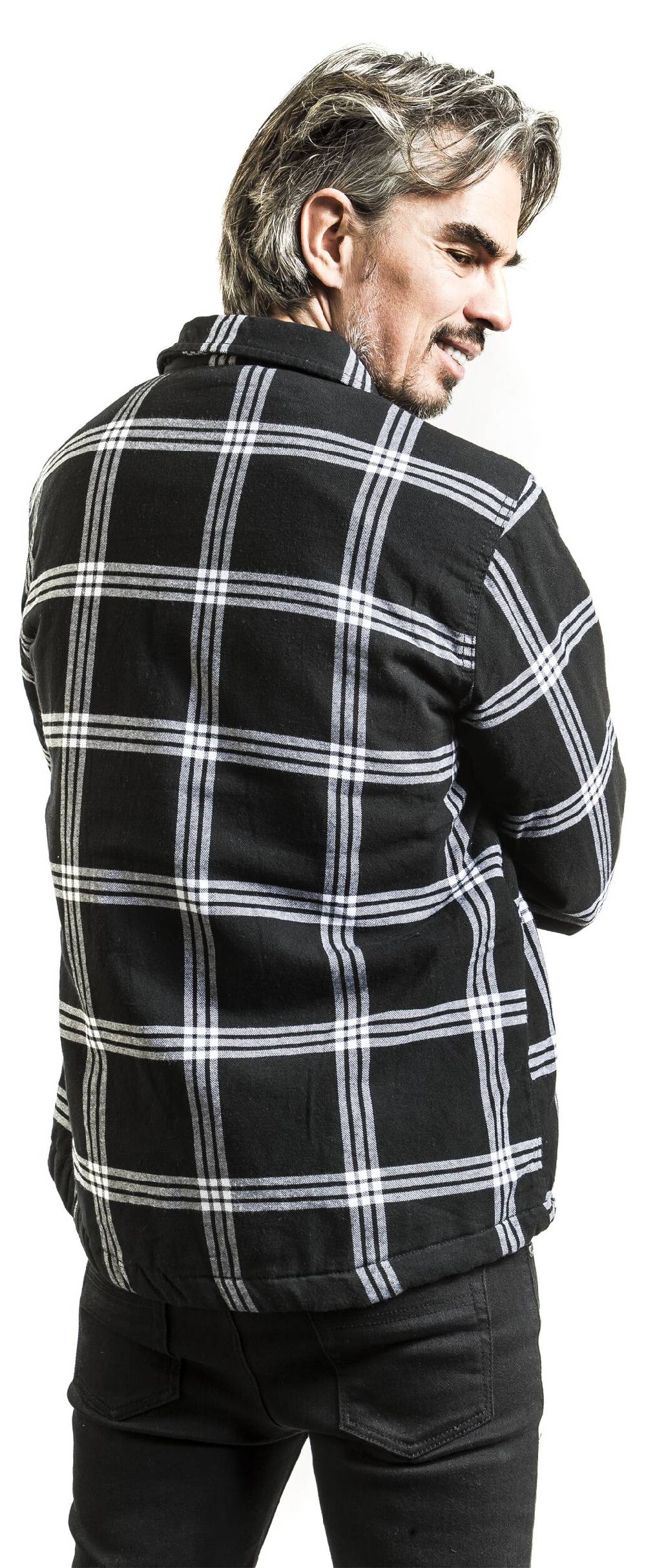 EMP "Lumberjacket" Übergangsjacke Schwarz/weiß Von Brandit