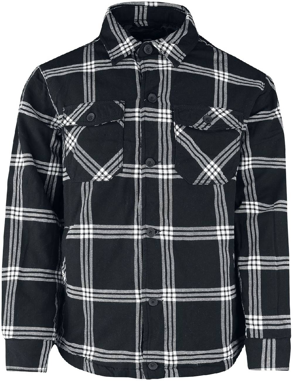 EMP "Lumberjacket" Übergangsjacke schwarz/weiß von Brandit