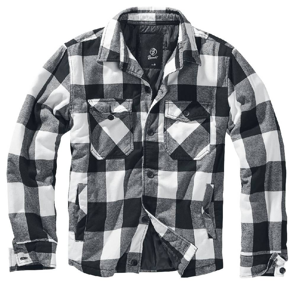 EMP "Lumberjacket" Übergangsjacke schwarz/weiß von Brandit