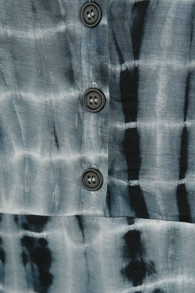 EMP "Luna Dress" Mittellanges Kleid Blau/weiß Von Innocent