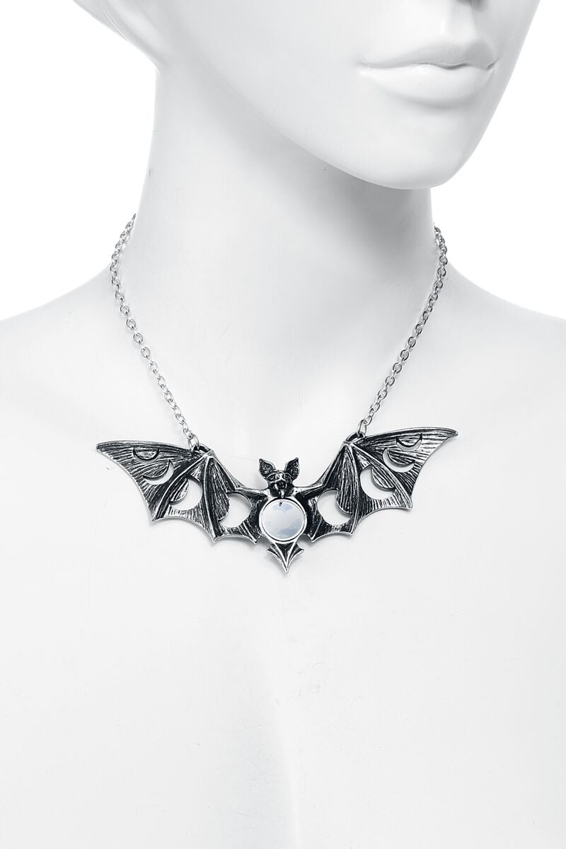 EMP "Lunaeca Necklace" Halskette Silberfarben Von Alchemy Gothic