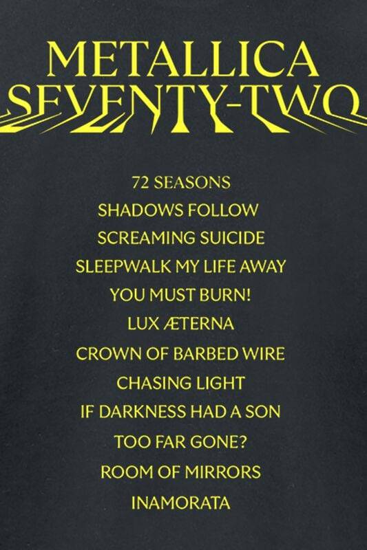 EMP "M72 Squared Cover" T-Shirt Schwarz Von Metallica