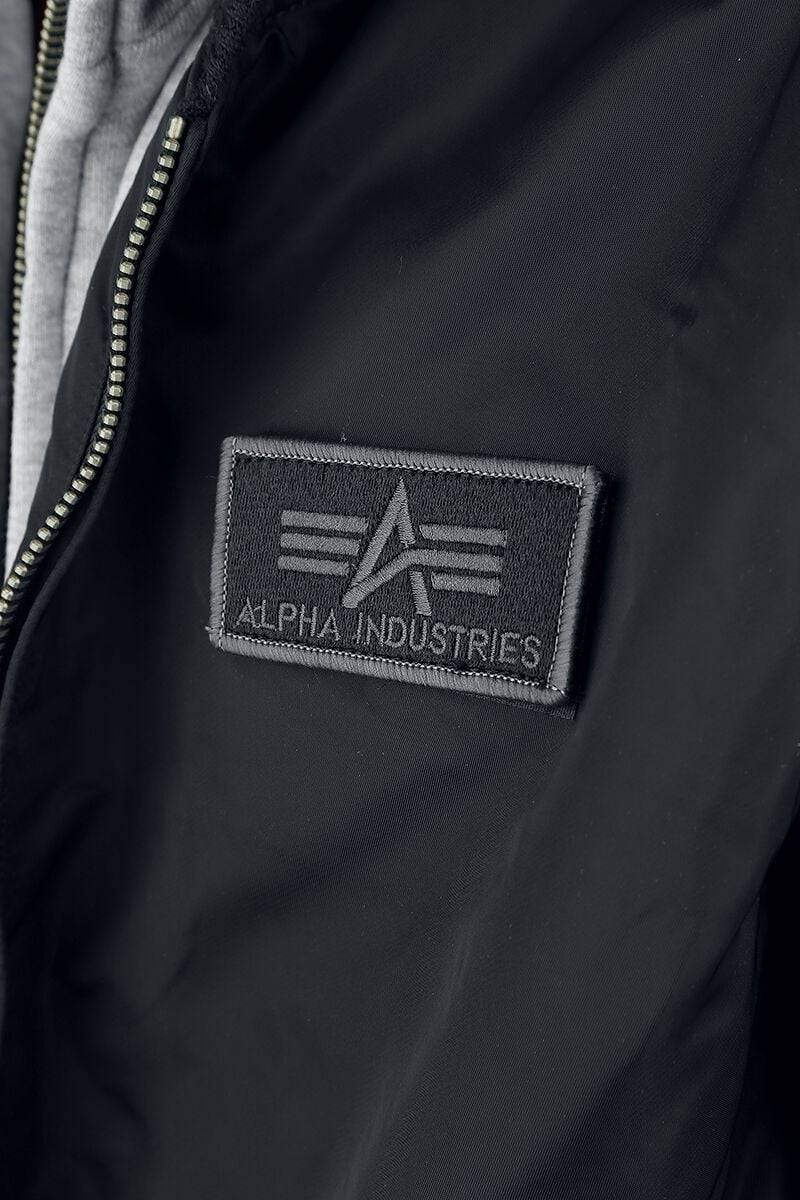 EMP "MA-1-D-Tec" Bomberjacke Schwarz Von Alpha Industries