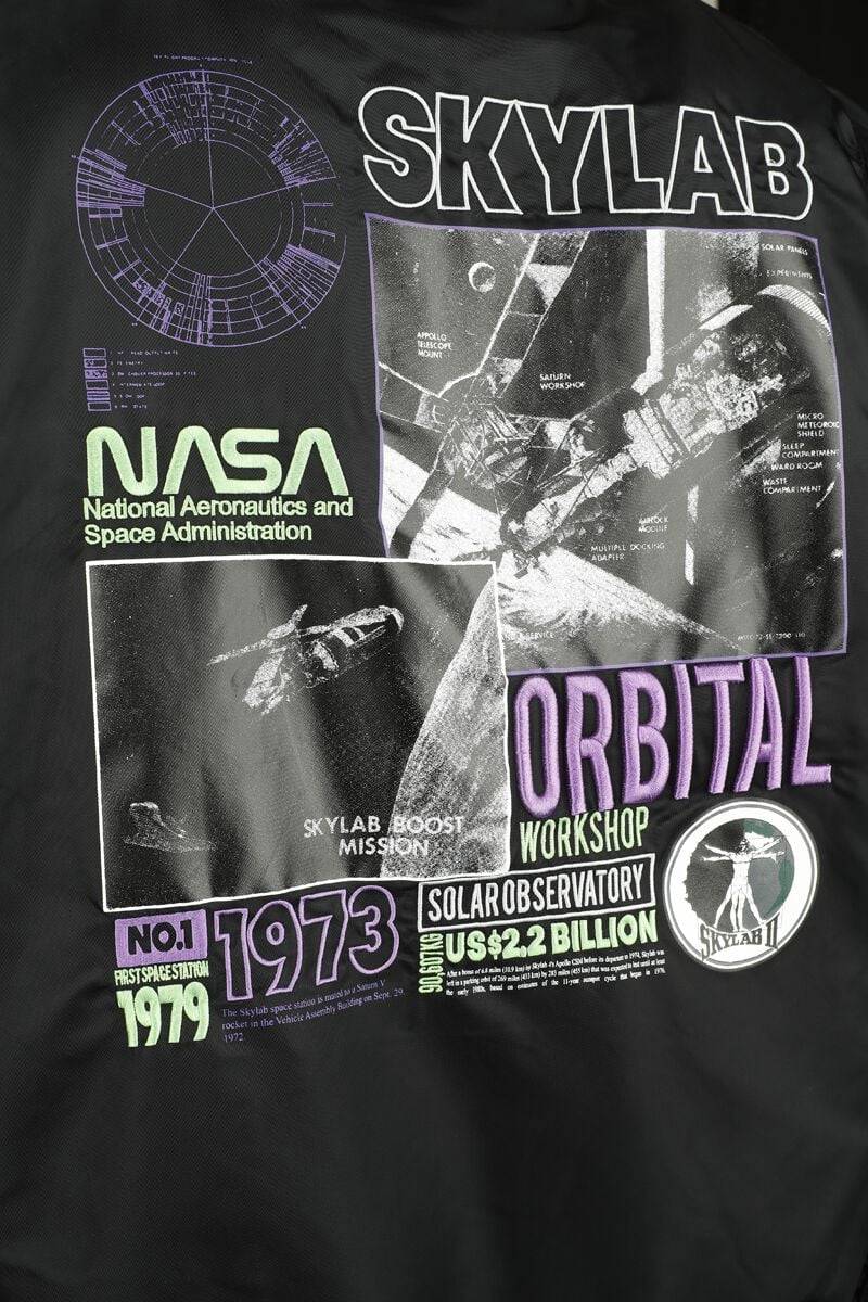 EMP "MA-1 Nasa Skylab" Winterjacke Schwarz Von Alpha Industries