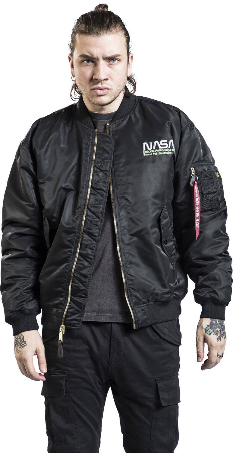 EMP "MA-1 Nasa Skylab" Winterjacke Schwarz Von Alpha Industries