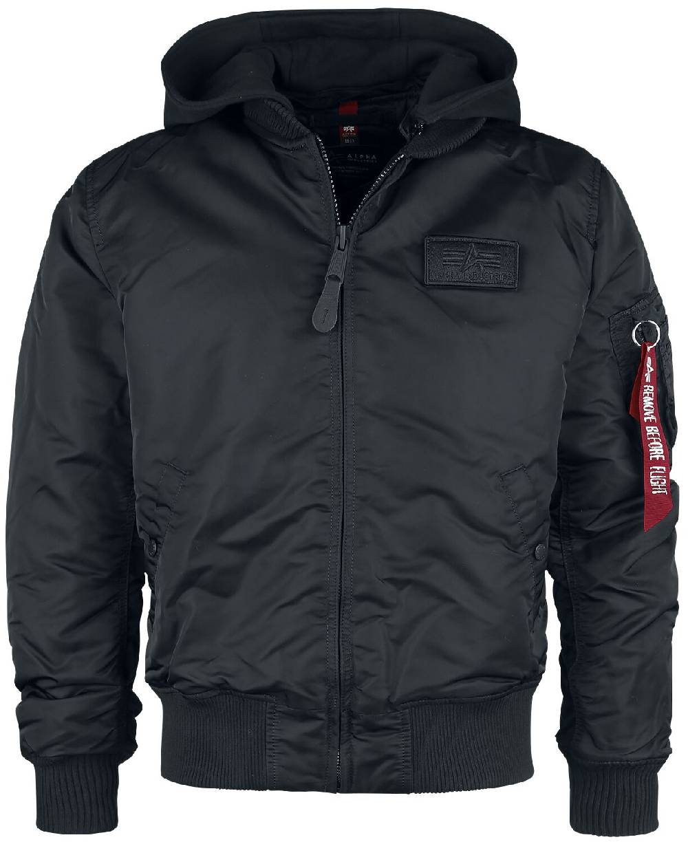 EMP "MA-1 ZH Back Print" Winterjacke schwarz/weiß von Alpha Industries