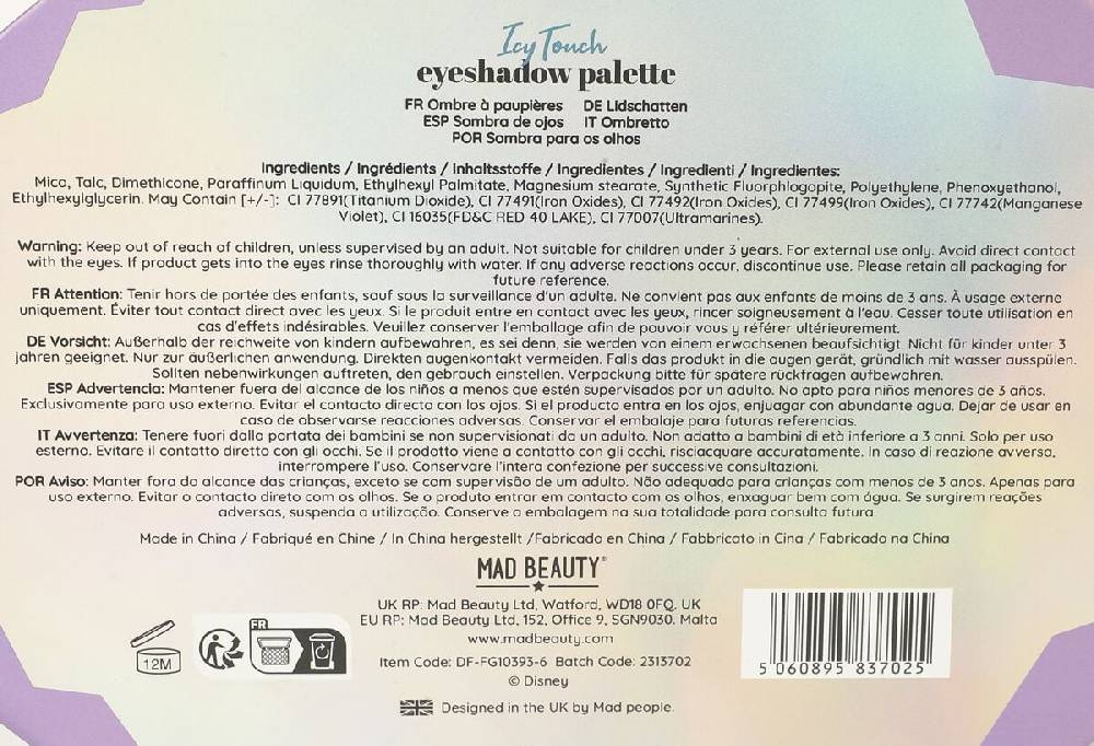 EMP "Mad Beauty - Lidschatten-Palette" Lidschatten Von Die Eiskönigin