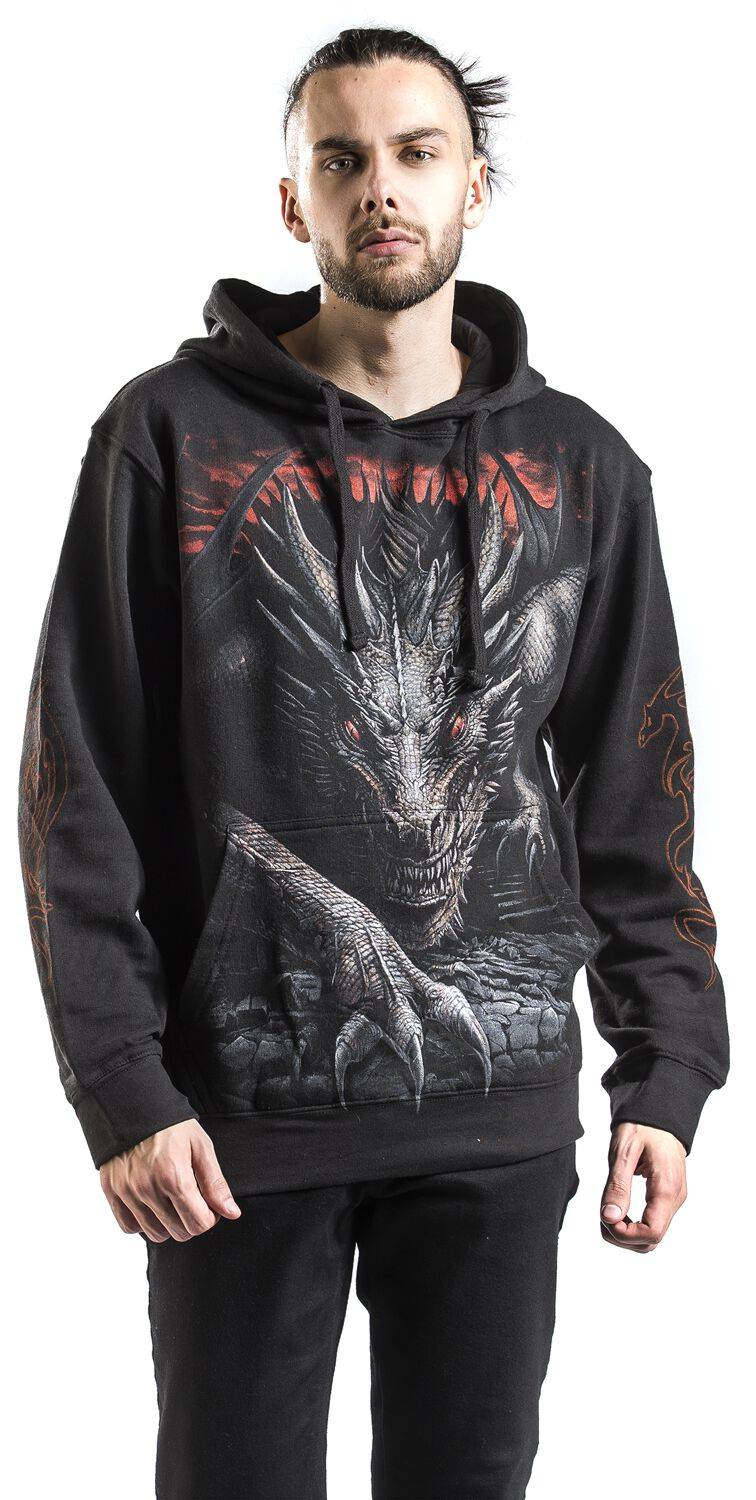 EMP "Majestic Draco" Kapuzenpullover Schwarz Von Spiral
