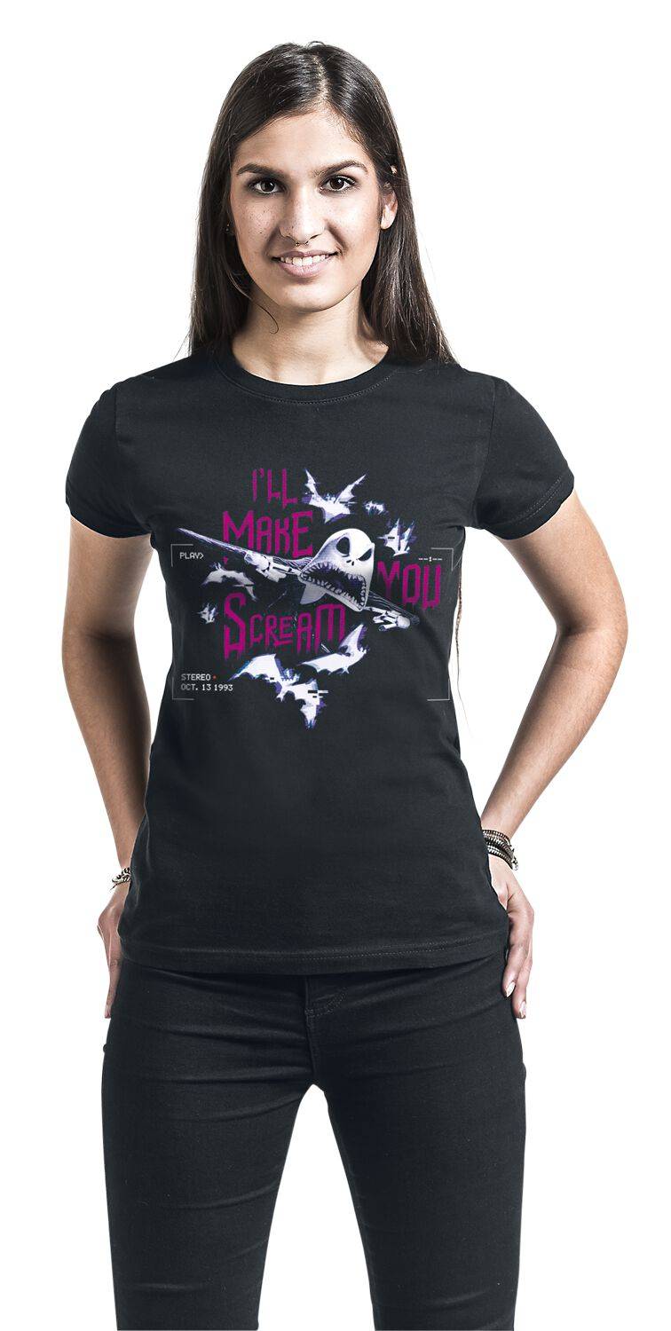EMP "Make You Scream" T-Shirt Schwarz Von The Nightmare Before Christmas