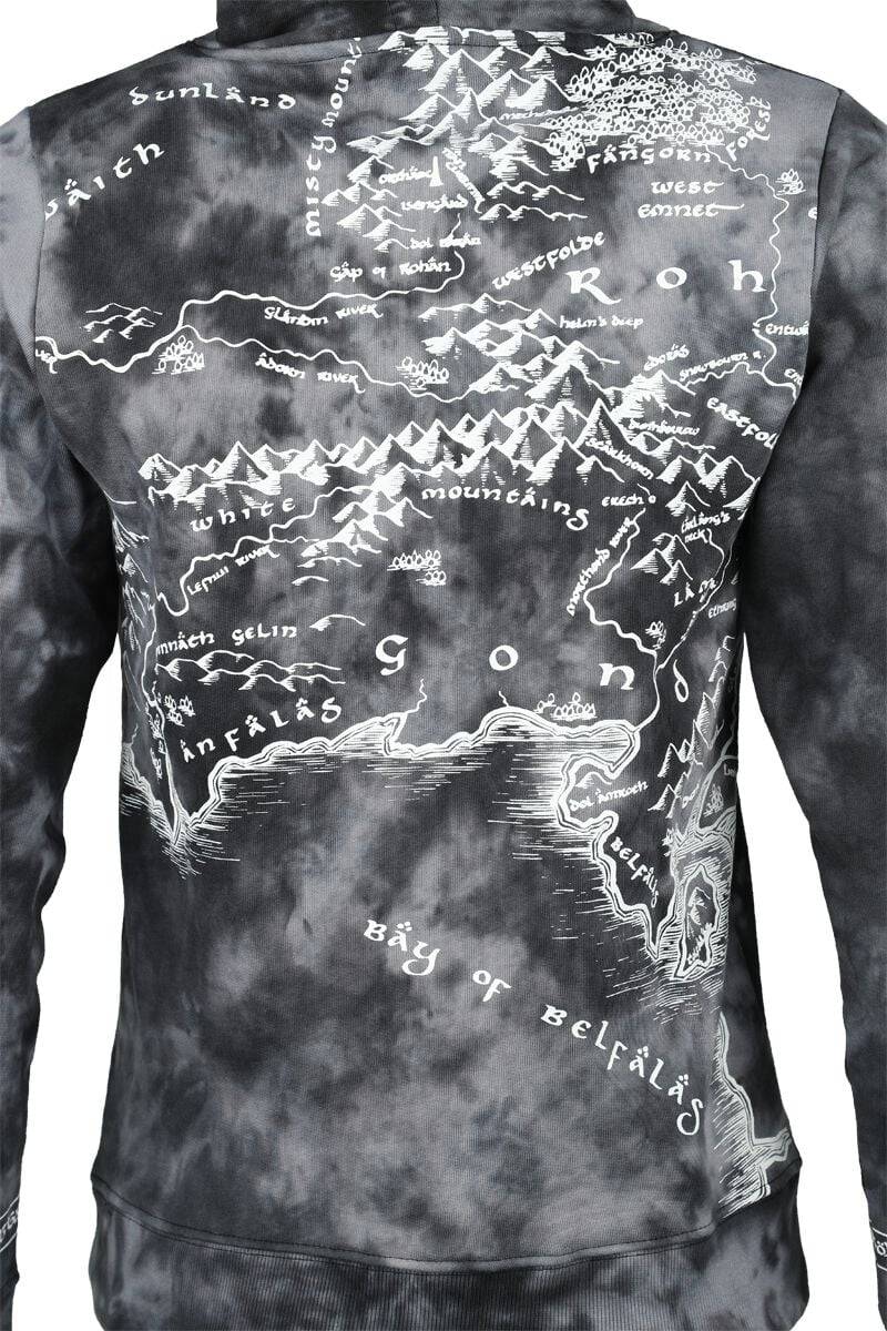 EMP "Map" Kapuzenpullover Schwarz Von Der Herr Der Ringe