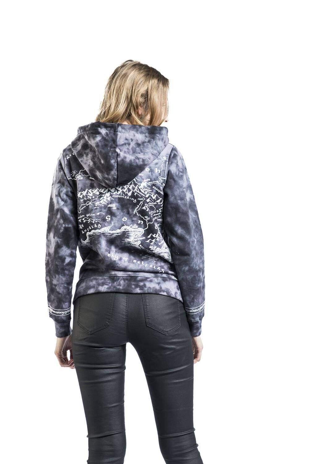 EMP "Map" Kapuzenpullover Schwarz Von Der Herr Der Ringe