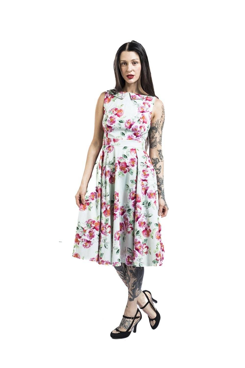 EMP "Marissa Floral Swing Dress" Mittellanges Kleid Multicolor Von H&R London