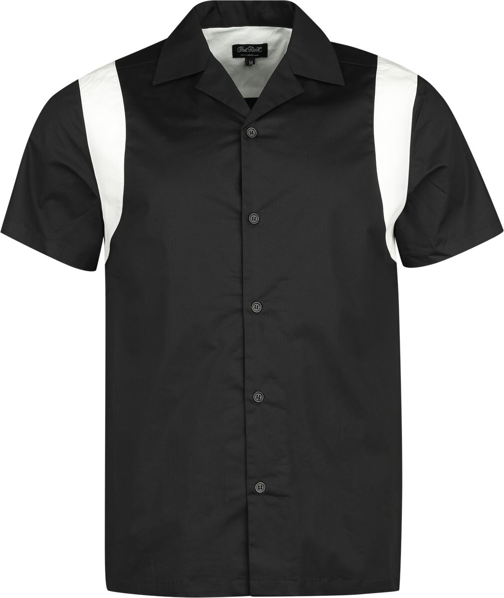 EMP "Marty Bowling Shirt" Kurzarmhemd schwarz/weiß von Chet Rock