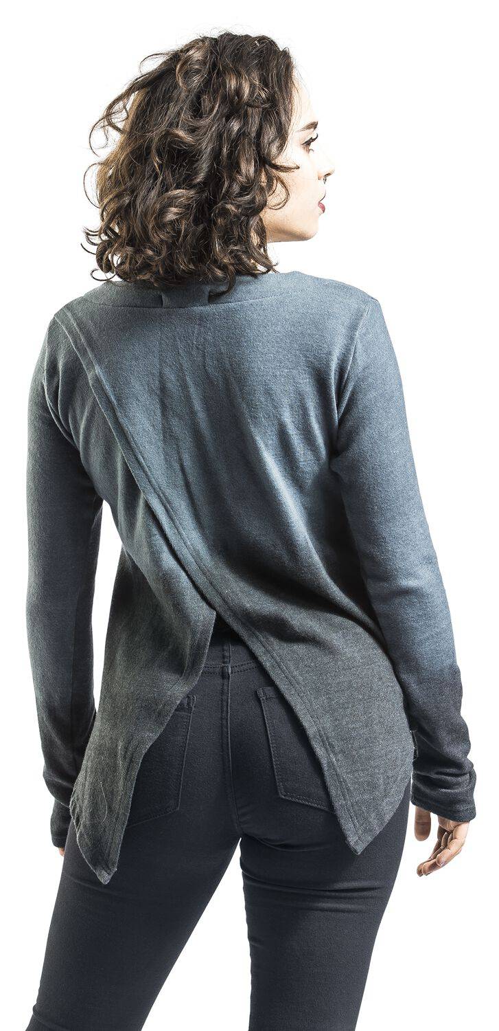 EMP "Mazarine Top" Strickpullover Grau/schwarz Von Innocent