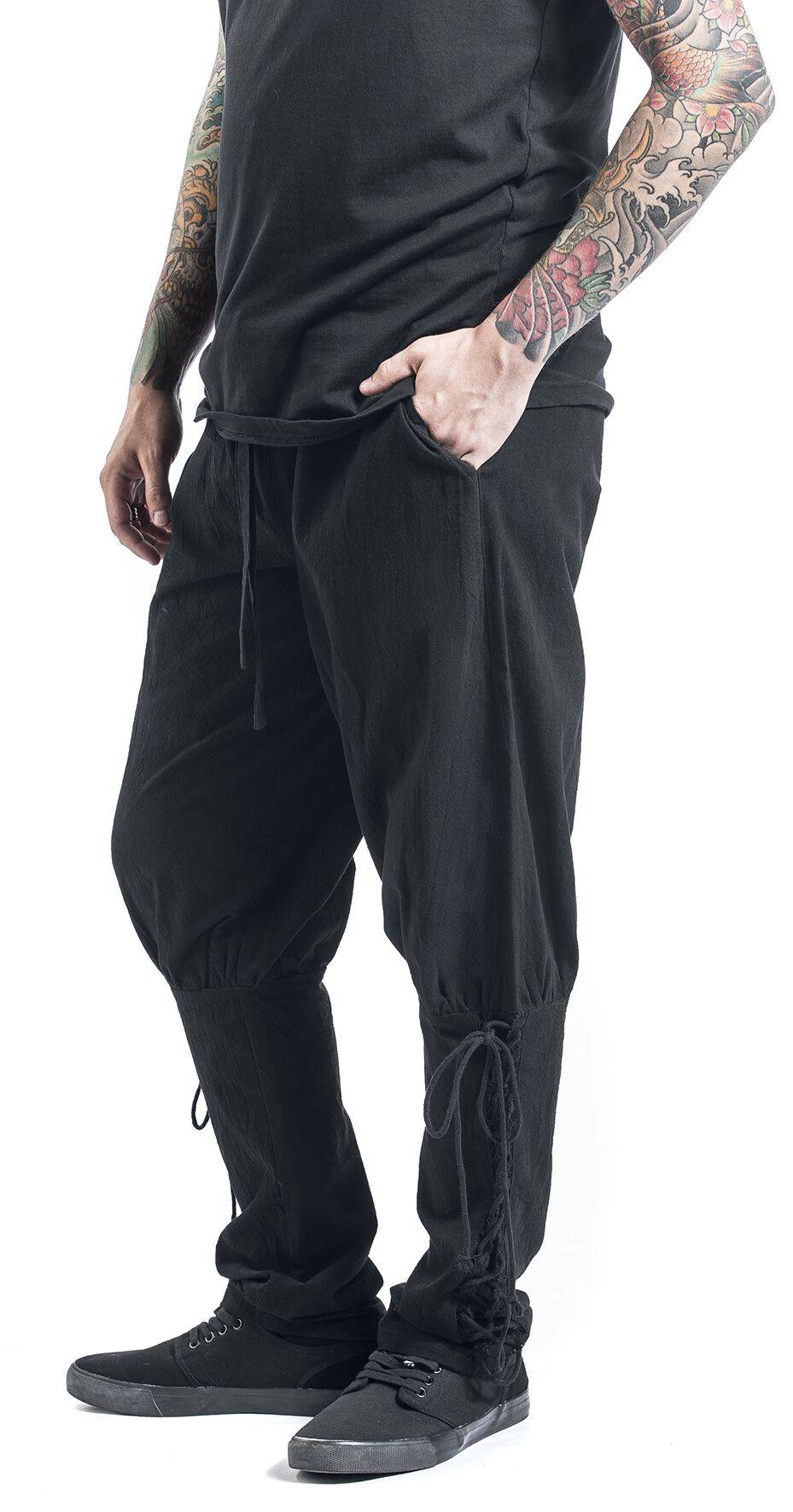 EMP "Medieval Hose Irwin" Hose Schwarz Von Banned Alternative