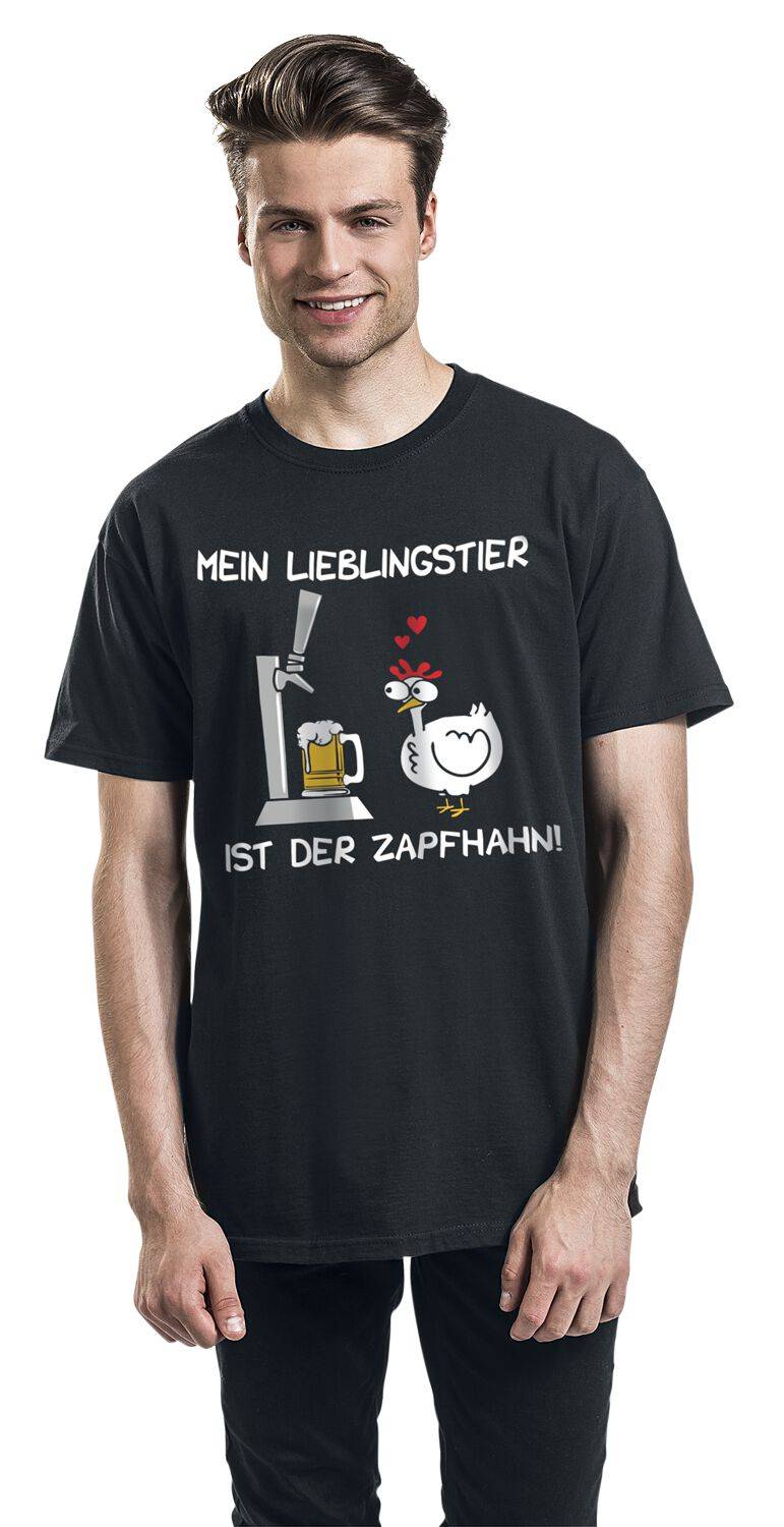EMP "Mein Lieblingstier Ist Der Zapfhahn" T-Shirt Schwarz Von Alkohol & Party