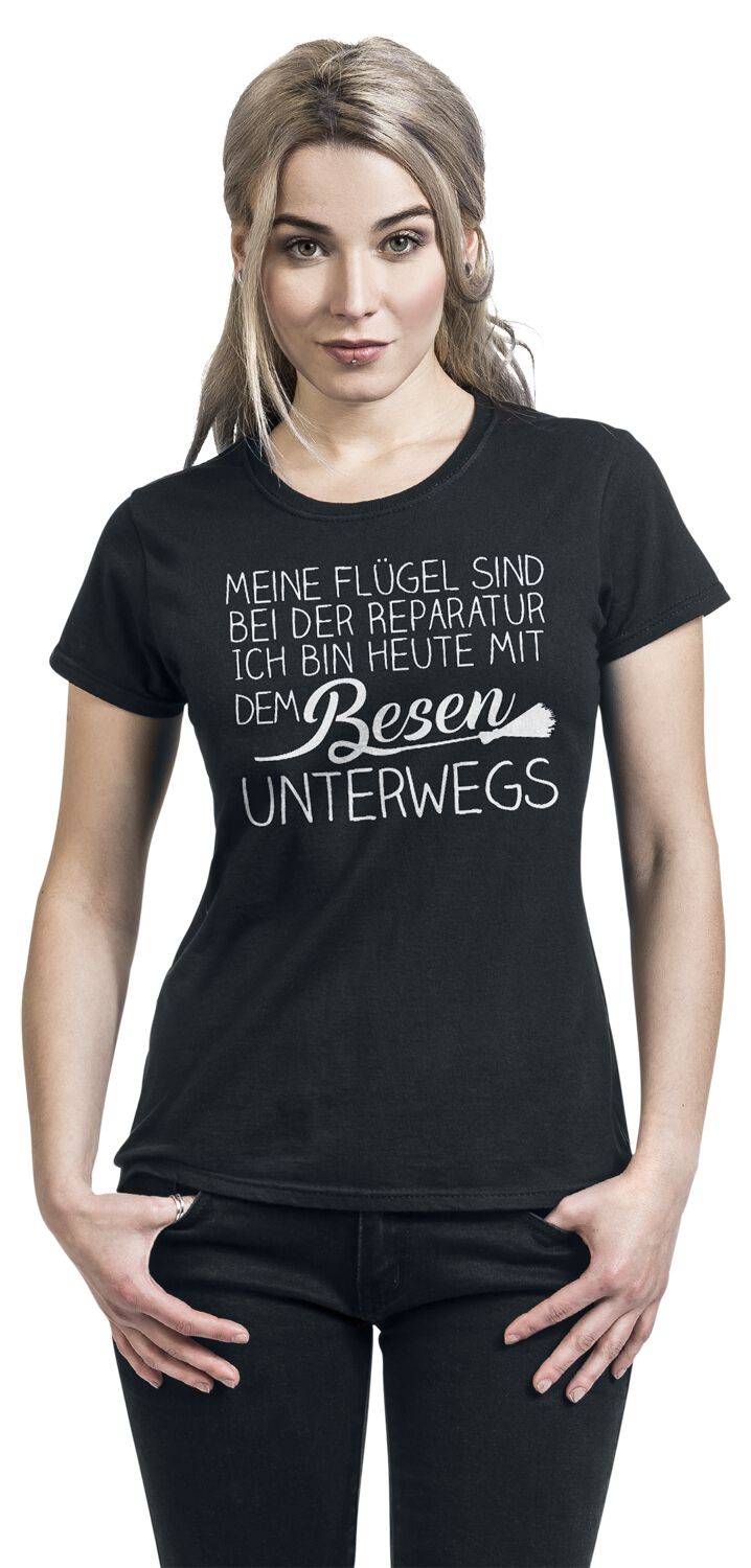 EMP "Meine Flügel Sind Bei Der Reparatur " T-Shirt Schwarz Von Sprüche