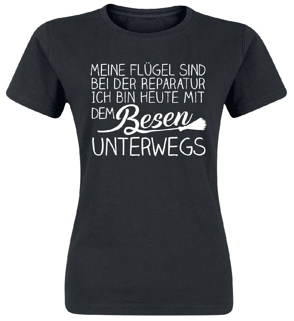 EMP "Meine Flügel sind bei der Reparatur " T-Shirt schwarz von Sprüche