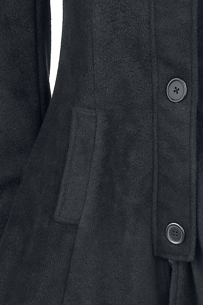 EMP "Memorial Coat" Wintermantel Schwarz Von Poizen Industries
