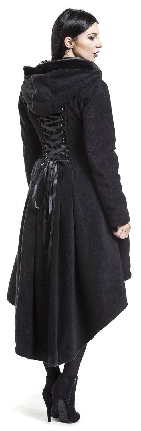 EMP "Memorial Coat" Wintermantel Schwarz Von Poizen Industries