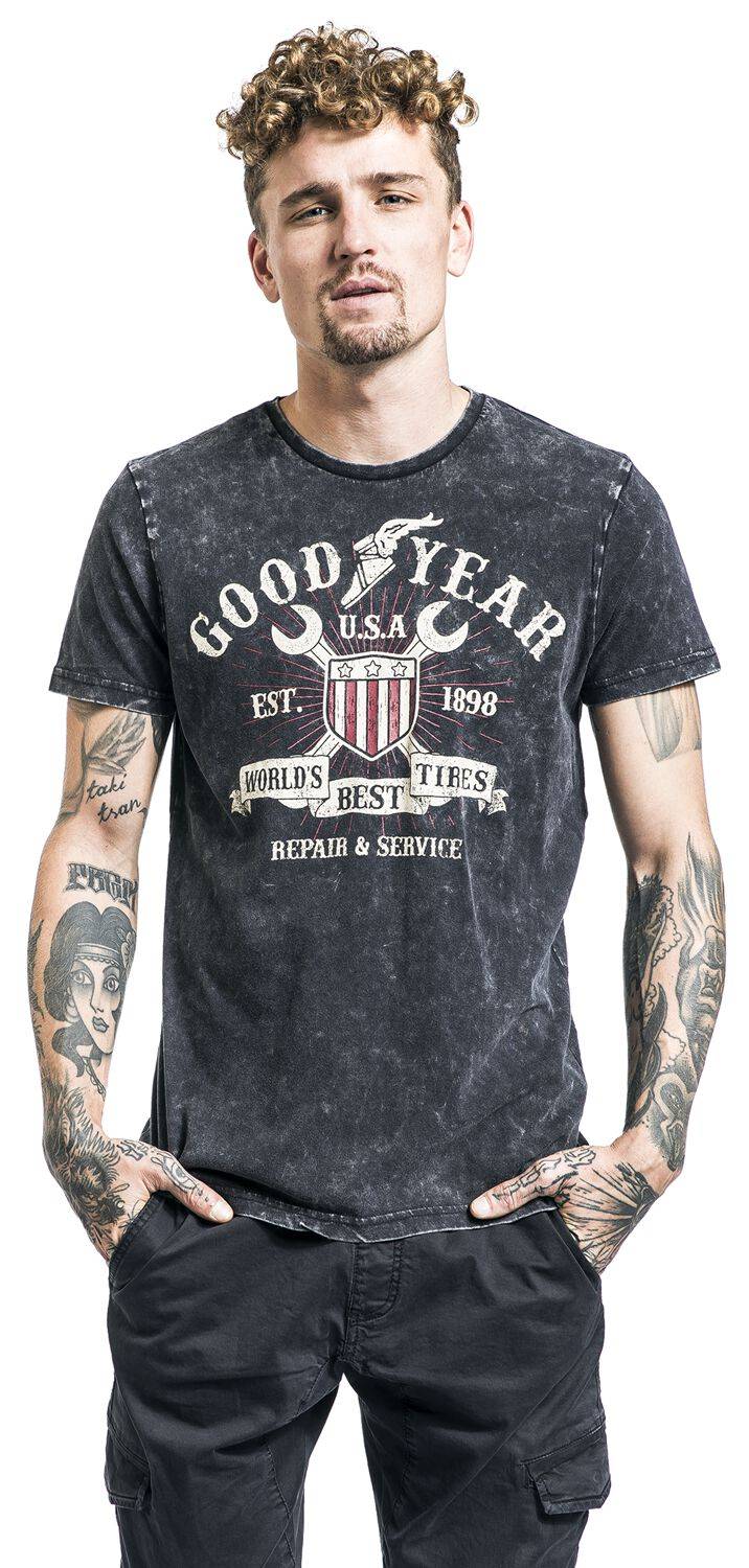 EMP "Men T-Shirt Comfort Fit" T-Shirt Schwarz Von GoodYear