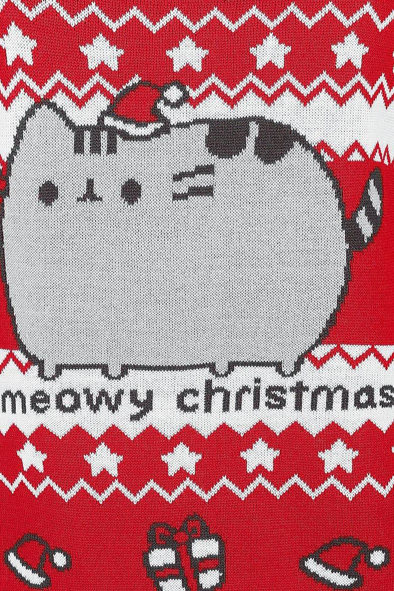 EMP "Meowy Christmas" Weihnachtspullover Multicolor Von Pusheen
