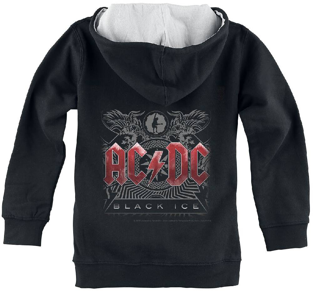 EMP "Metal-Kids - Black Ice" Kinder-Kapuzenjacke Schwarz Von AC/DC