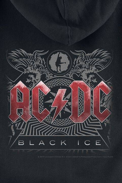 EMP "Metal-Kids - Black Ice" Kinder-Kapuzenjacke Schwarz Von AC/DC