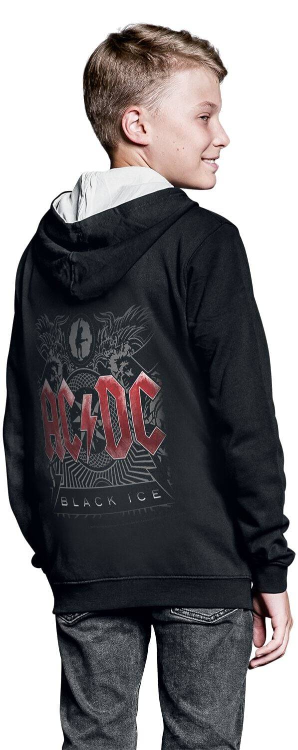 EMP "Metal-Kids - Black Ice" Kinder-Kapuzenjacke Schwarz Von AC/DC