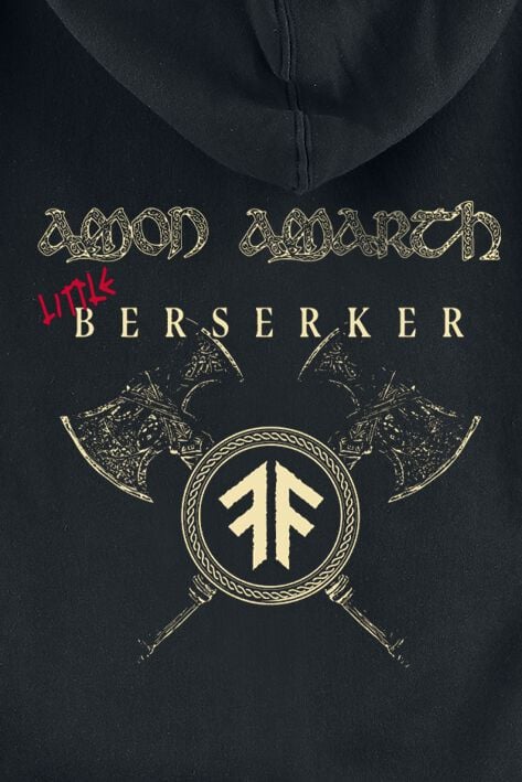 EMP "Metal-Kids - Little Berserker" Kinder-Kapuzenjacke Schwarz Von Amon Amarth