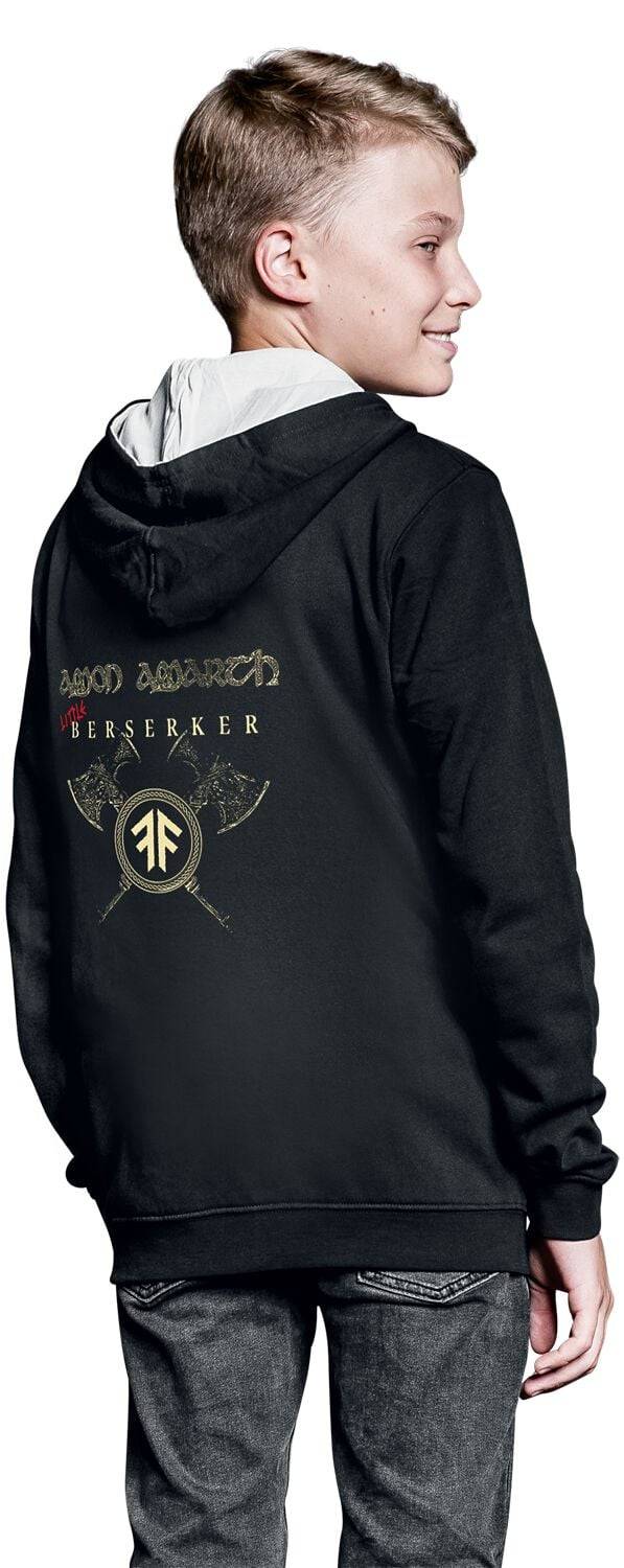 EMP "Metal-Kids - Little Berserker" Kinder-Kapuzenjacke Schwarz Von Amon Amarth