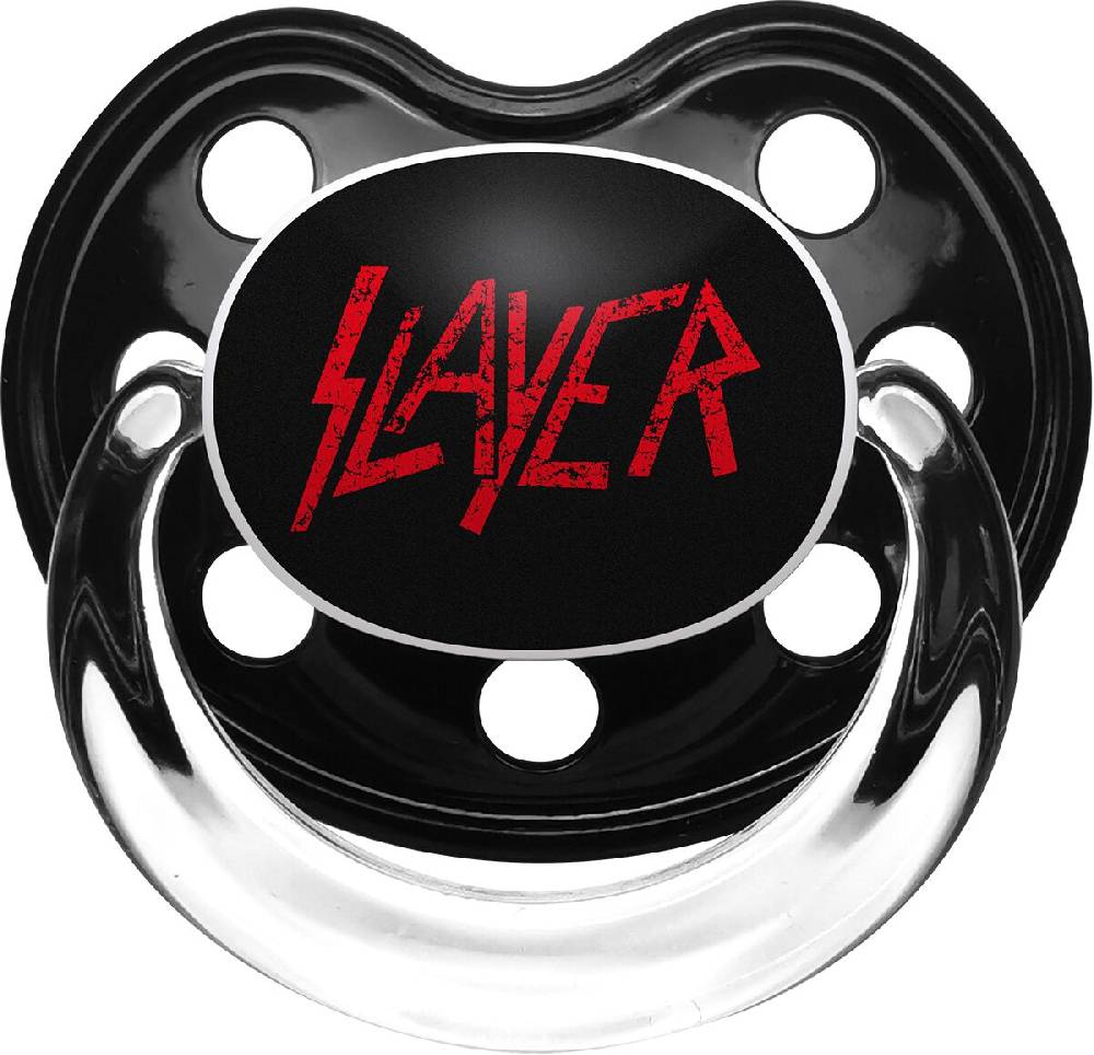EMP "Metal-Kids - Logo" Schnuller schwarz/rot von Slayer