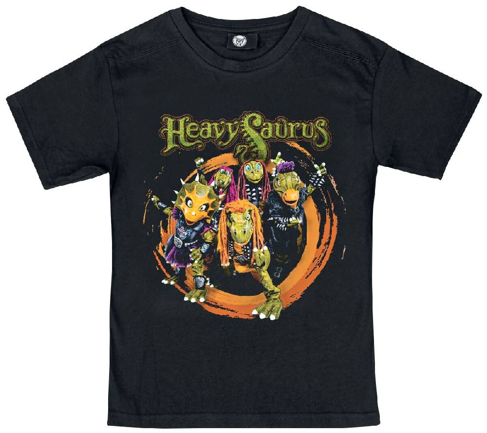 EMP "Metal-Kids - Rock 'n Rarr" T-Shirt schwarz von Heavysaurus