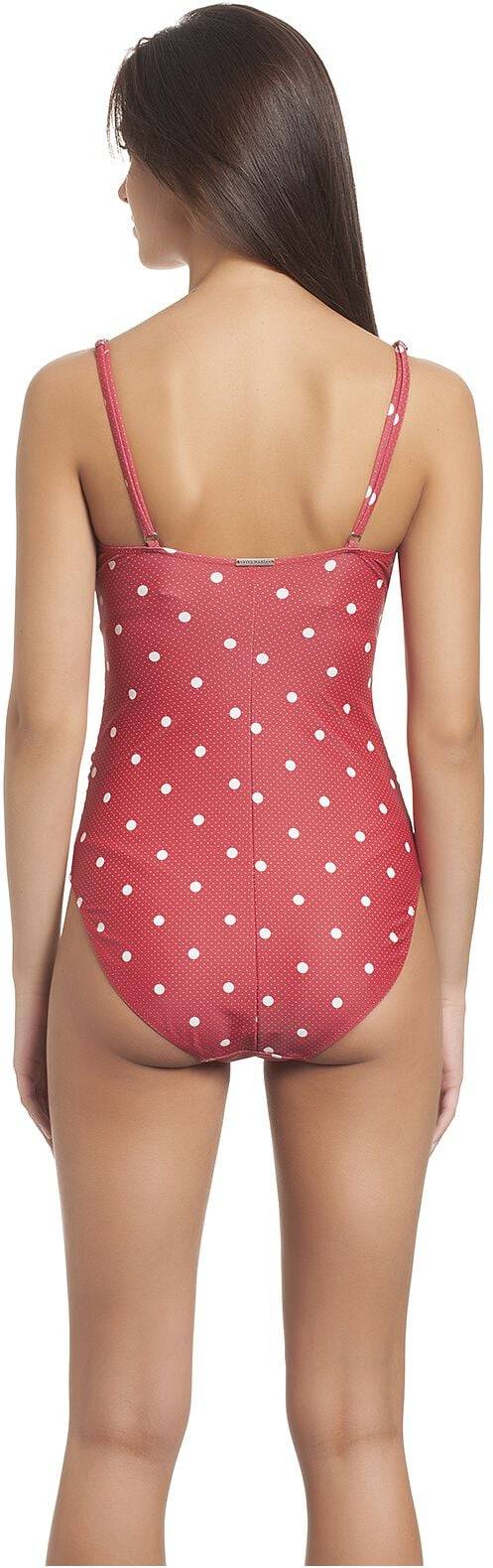 EMP "Mia Maria Swimsuit" Badeanzug Rot/weiß Von Vive Maria