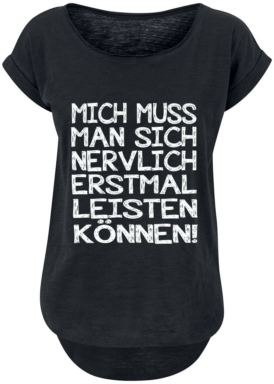 EMP "Mich muss man sich nervlich erstmal leisten können!" T-Shirt schwarz von Sprüche