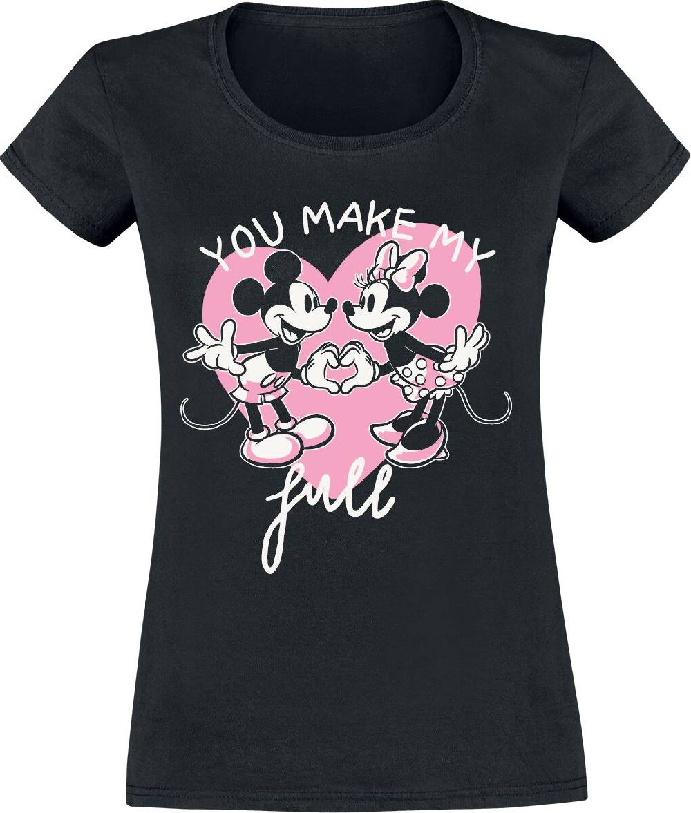 EMP "Mickey And Minnie Mouse - You Make My Heart Full" T-Shirt schwarz von Micky Maus