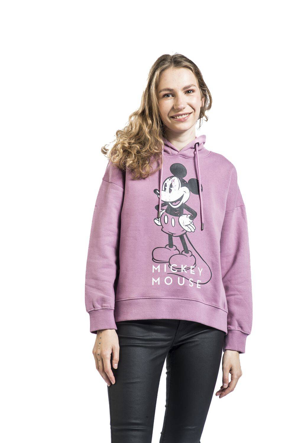 EMP "Mickey Mouse" Kapuzenpullover Altrosa Von Micky Maus