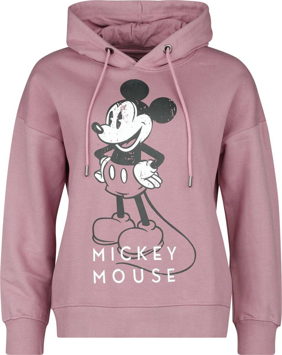 EMP "Mickey Mouse" Kapuzenpullover altrosa von Micky Maus
