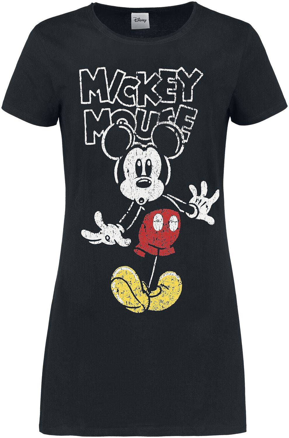 EMP "Mickey Mouse" Kurzes Kleid schwarz von Micky Maus