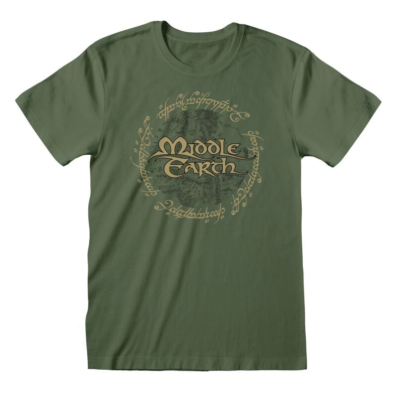 EMP "Middle Earth" T-Shirt oliv von Der Herr der Ringe