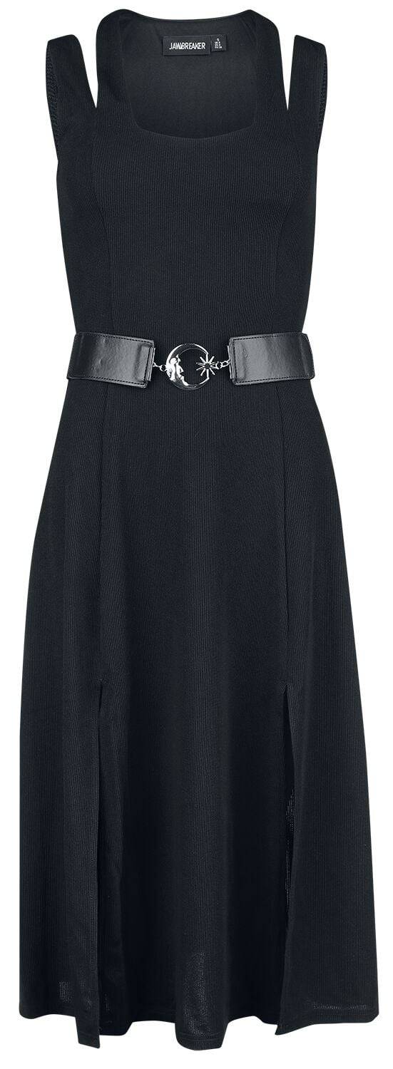 EMP "Midi Dress With Shoulder Slashes" Mittellanges Kleid schwarz von Jawbreaker