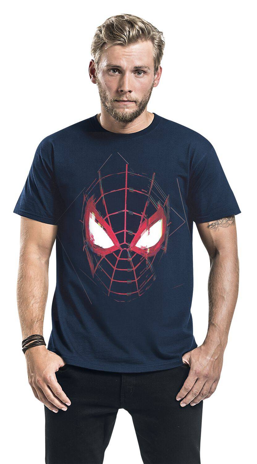 EMP "Miles Morales - Maske" T-Shirt Dunkelblau Von Spider-Man