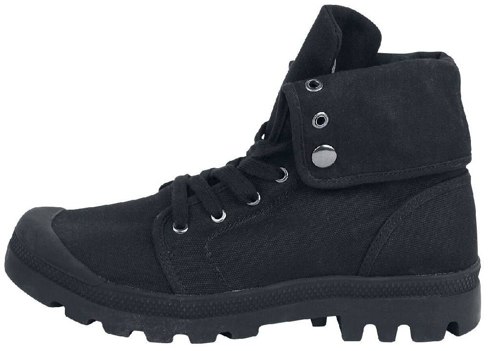 EMP "Military Canvasboot High" Boot Schwarz Von Brandit