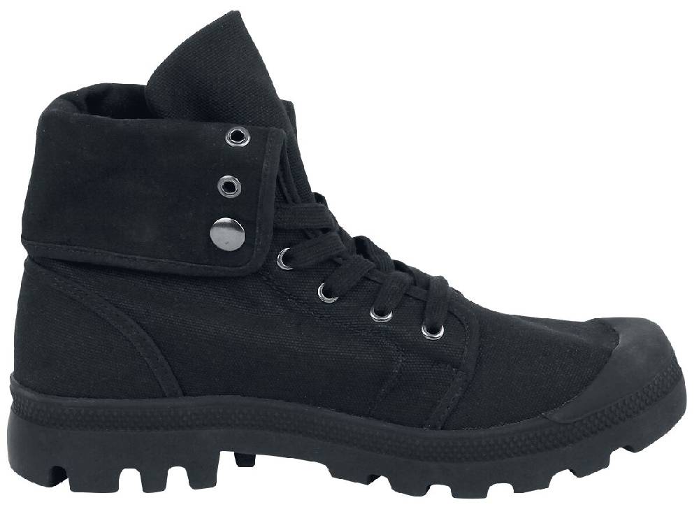 EMP "Military Canvasboot High" Boot Schwarz Von Brandit