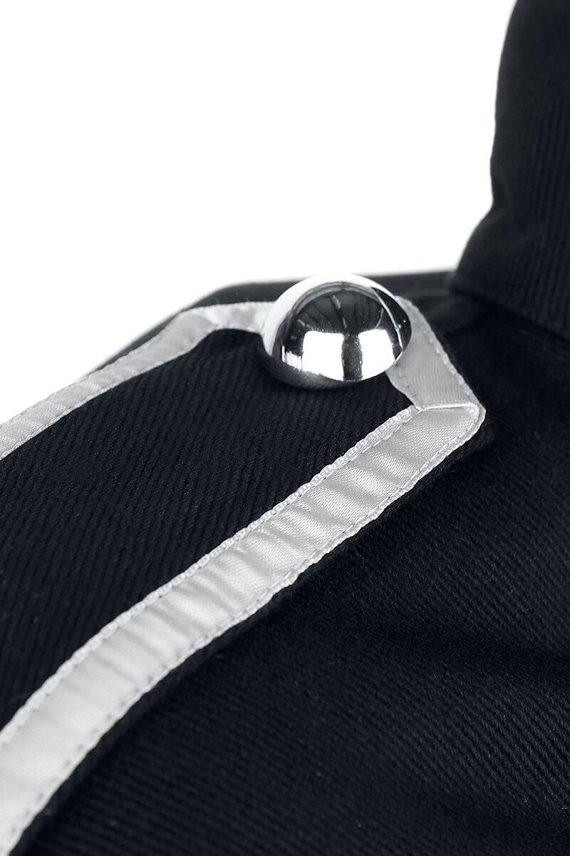 EMP "Military Drummer" Uniformjacke Schwarz/silberfarben Von Banned Alternative