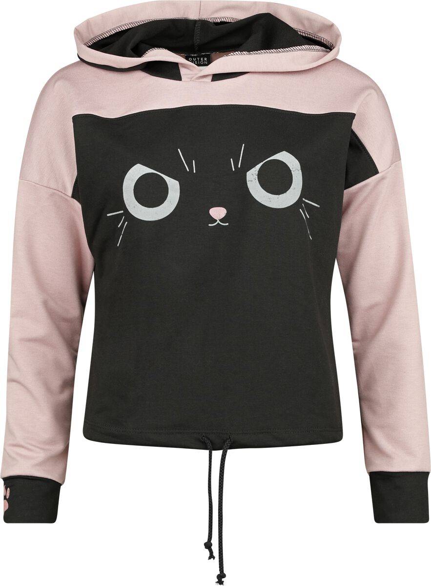 EMP "Mima" Kapuzenpullover schwarz/pink von Outer Vision