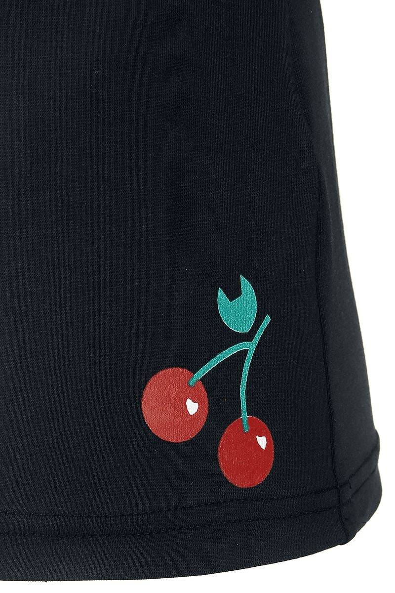 EMP "Mini Dots Evie Shirt" T-Shirt Schwarz Von Pussy Deluxe