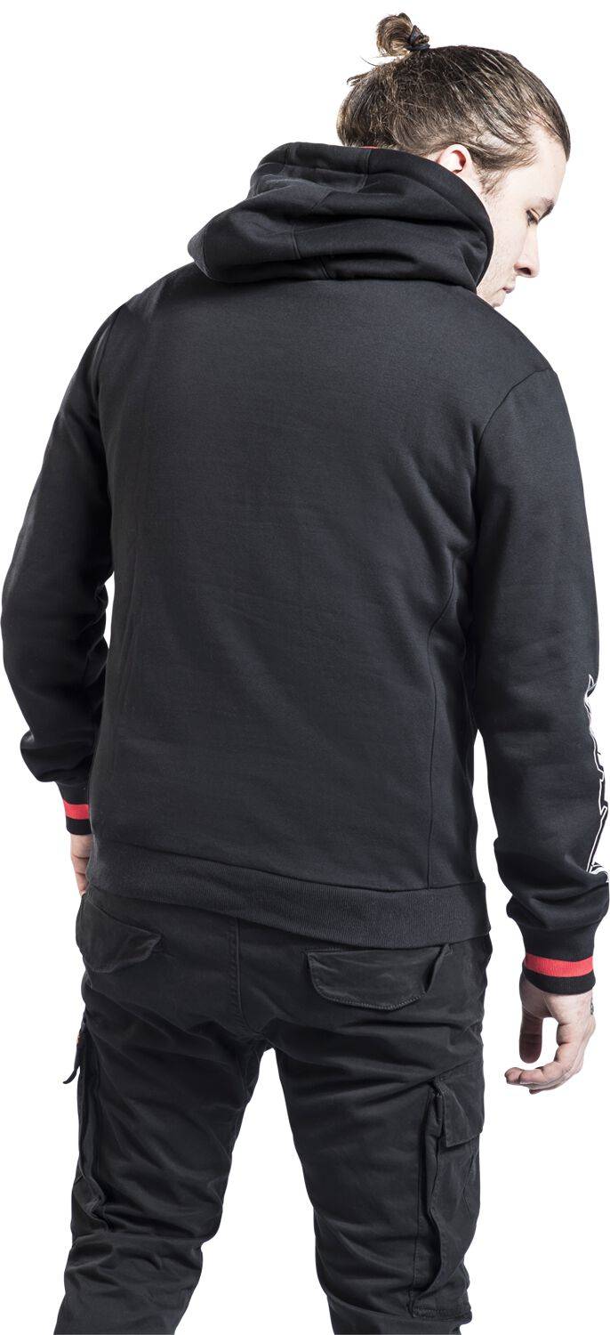 EMP "Mishima Zaibatsu" Kapuzenpullover Schwarz/rot Von Tekken